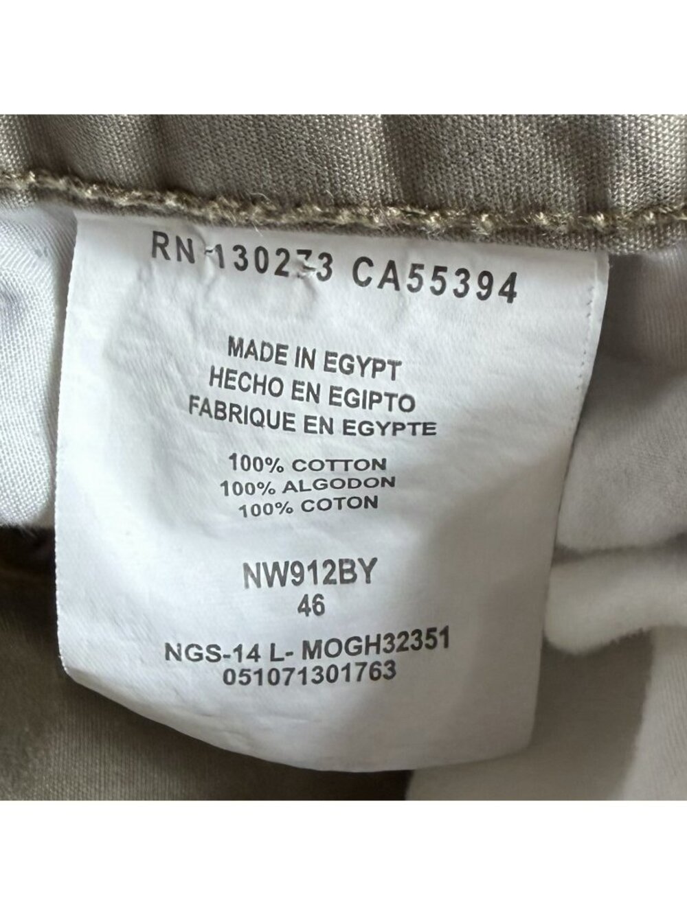 Wrangler Outdoor Fishing Cargo Shorts Beige Men’s Size 46 x 8 - Picture 2 of 5